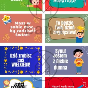 pozytywne karteczki dla chłopca zestaw 20 zdań, które naprawdę trafiają 💪